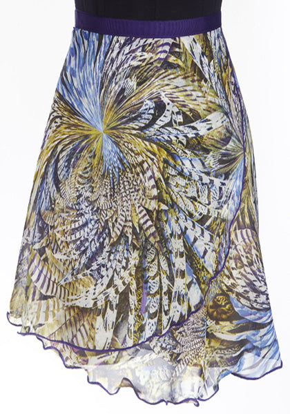 Dasha Designs 4582B Ladies 14" Capri Feather Splash Print Wrap